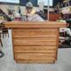 McGuire rattan and bamboo chest of drawers