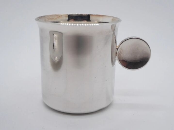 Christofle silver metal mug