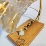 Lampe de chevet vintage : Lampe en verre style milieu du XXe siècle, Yougoslavie, années 1970