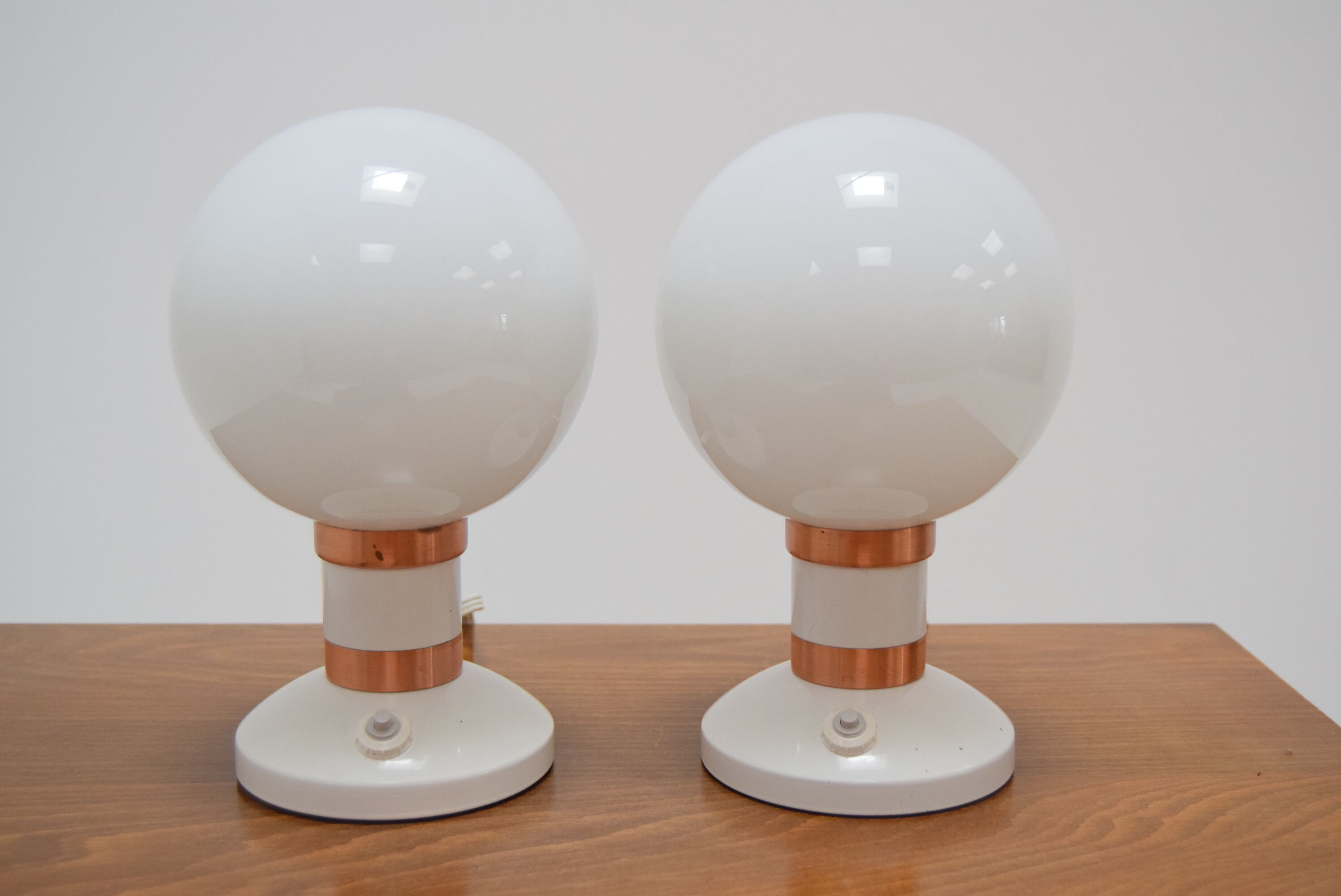 Mid-century pair of table lamps Drukov,1970‘s