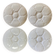 4 porcelain oyster plates Bareuther Bavaria