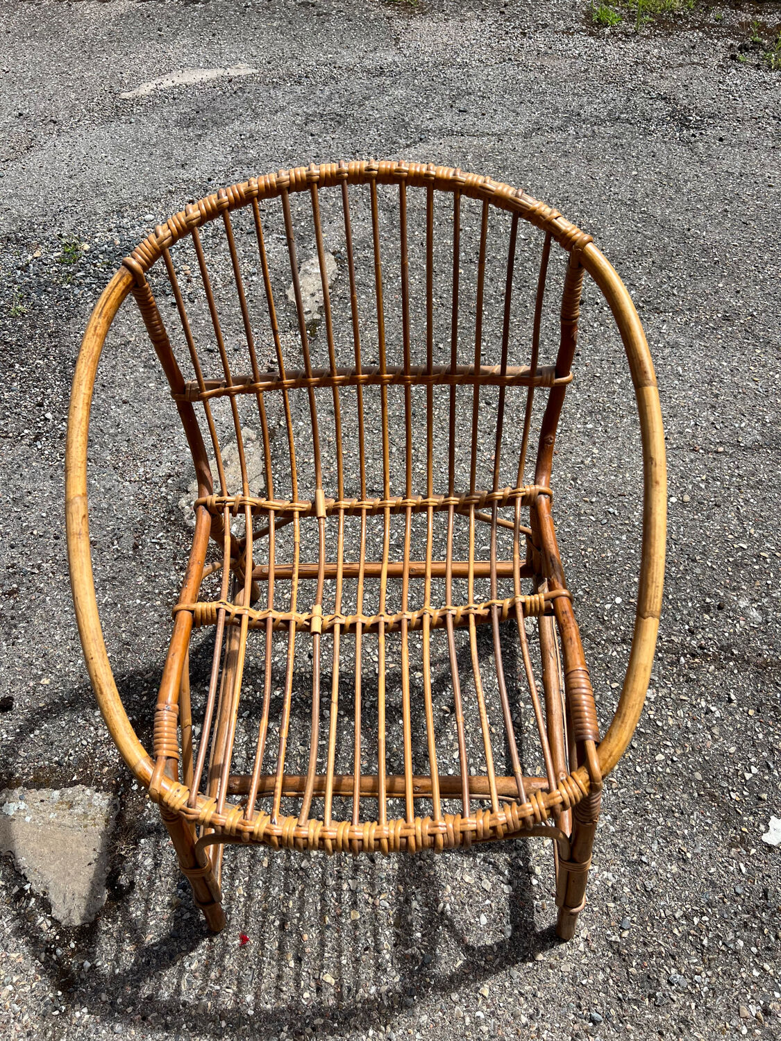 Rattan armchair