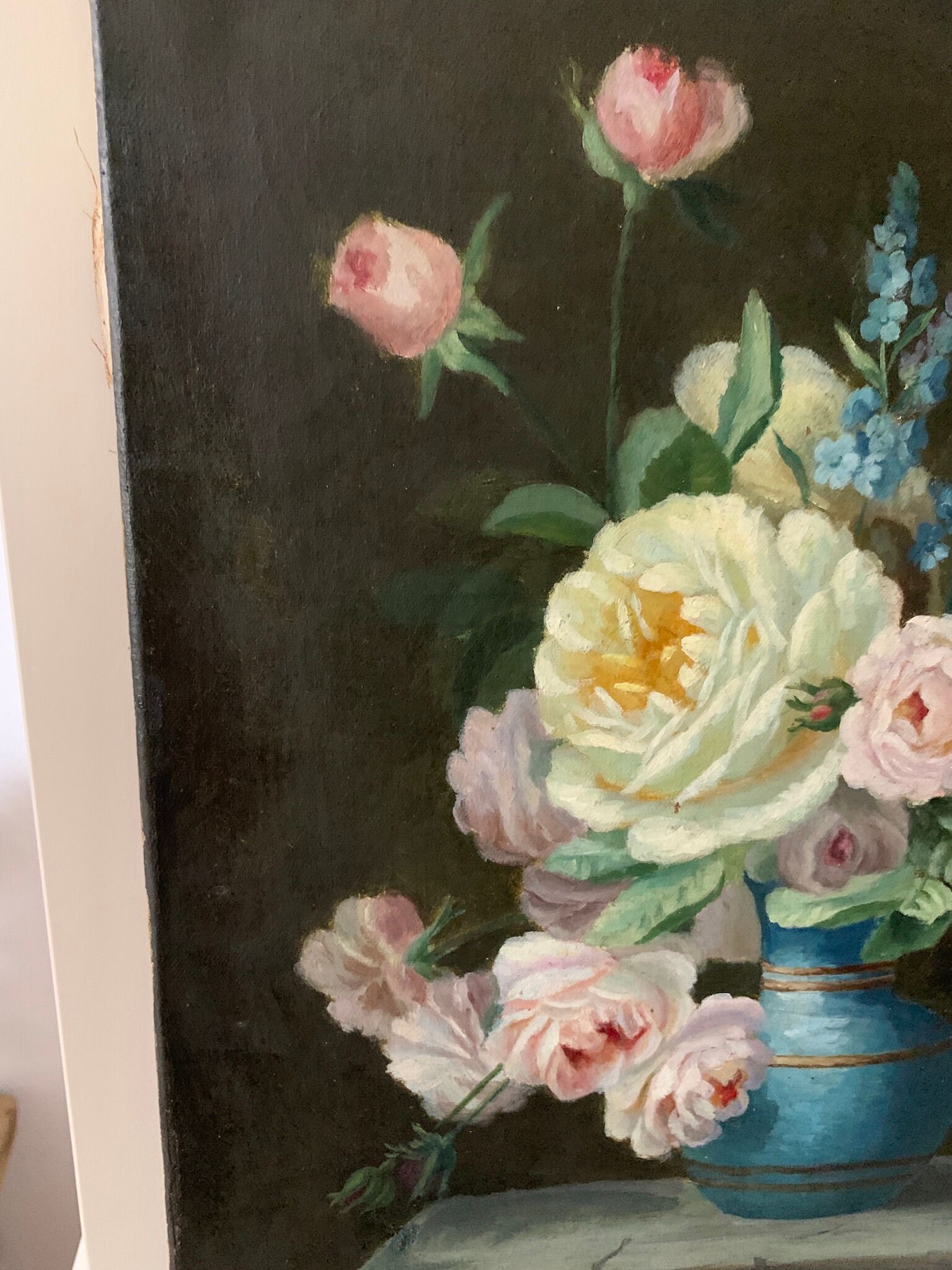 Painting flowers late nineteenth