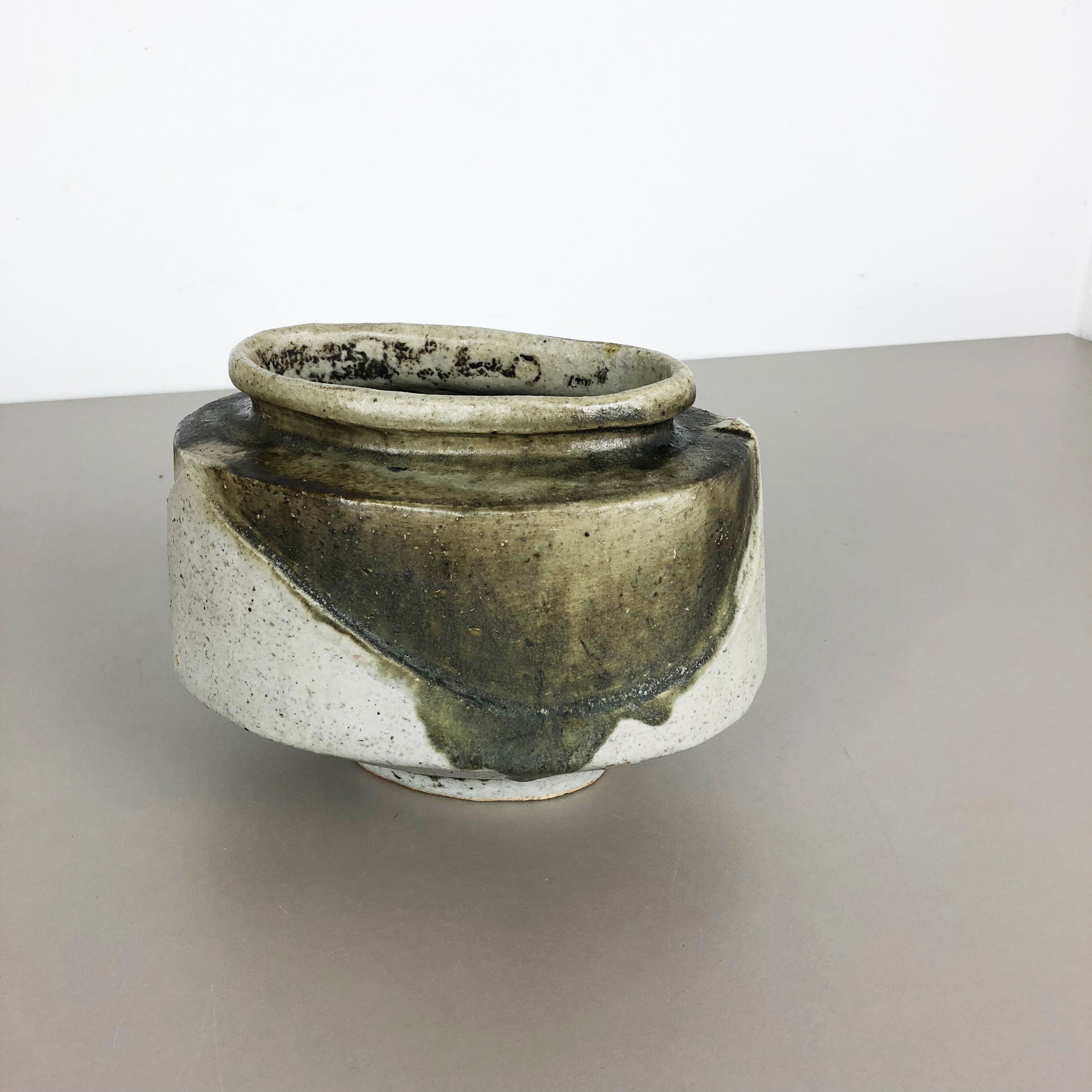 Ceramic Studio Pottery Object Vase by Bruno and Ingeborg Asshoff, Germany, 1960s