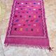 Handmade wool Berber rug: Moroccan Kilim Boho floor rug