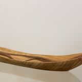 Vallauris distinctive wood grain Ceramic platter 1960 s