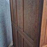 three-door wardrobe in fruitwood veneer, Art Deco style