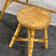 Rattan dressing table with sun mirror and its stool.