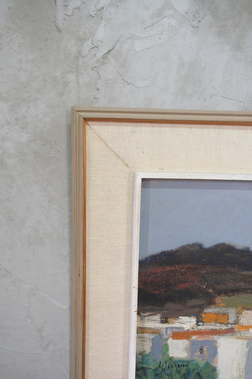 Gideon Isaksson, Scandinavian Modern Painting, 1960s, Oil on Panel, Framed
