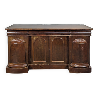 Victorian English mahogany enfilade