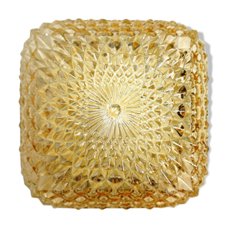 Ceiling lamp "Diamonds" iridescent molded glass