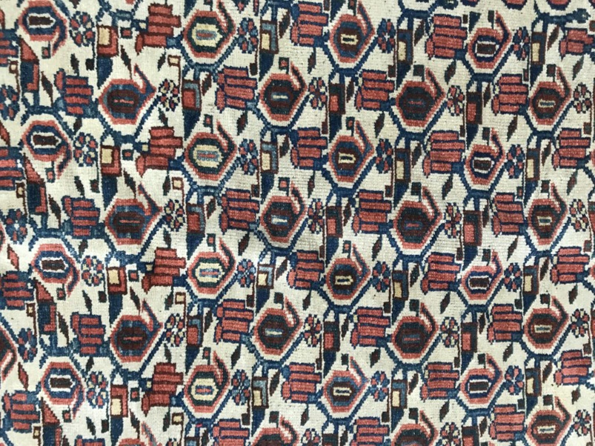 Carpet old persian kurdish done hand 117 x 185 cm
