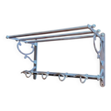 Art Deco wall coat rack shelf