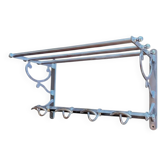 Art Deco wall coat rack shelf
