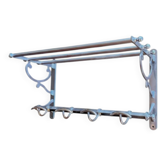 Art Deco wall coat rack shelf