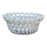 Woven ceramic basket