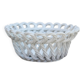 Woven ceramic basket
