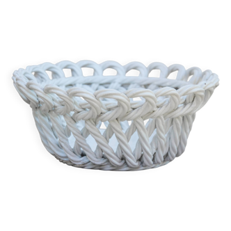 Panier corbeille en céramique tressée