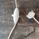 Bedside lamp tripod foot brass pattern child cherub