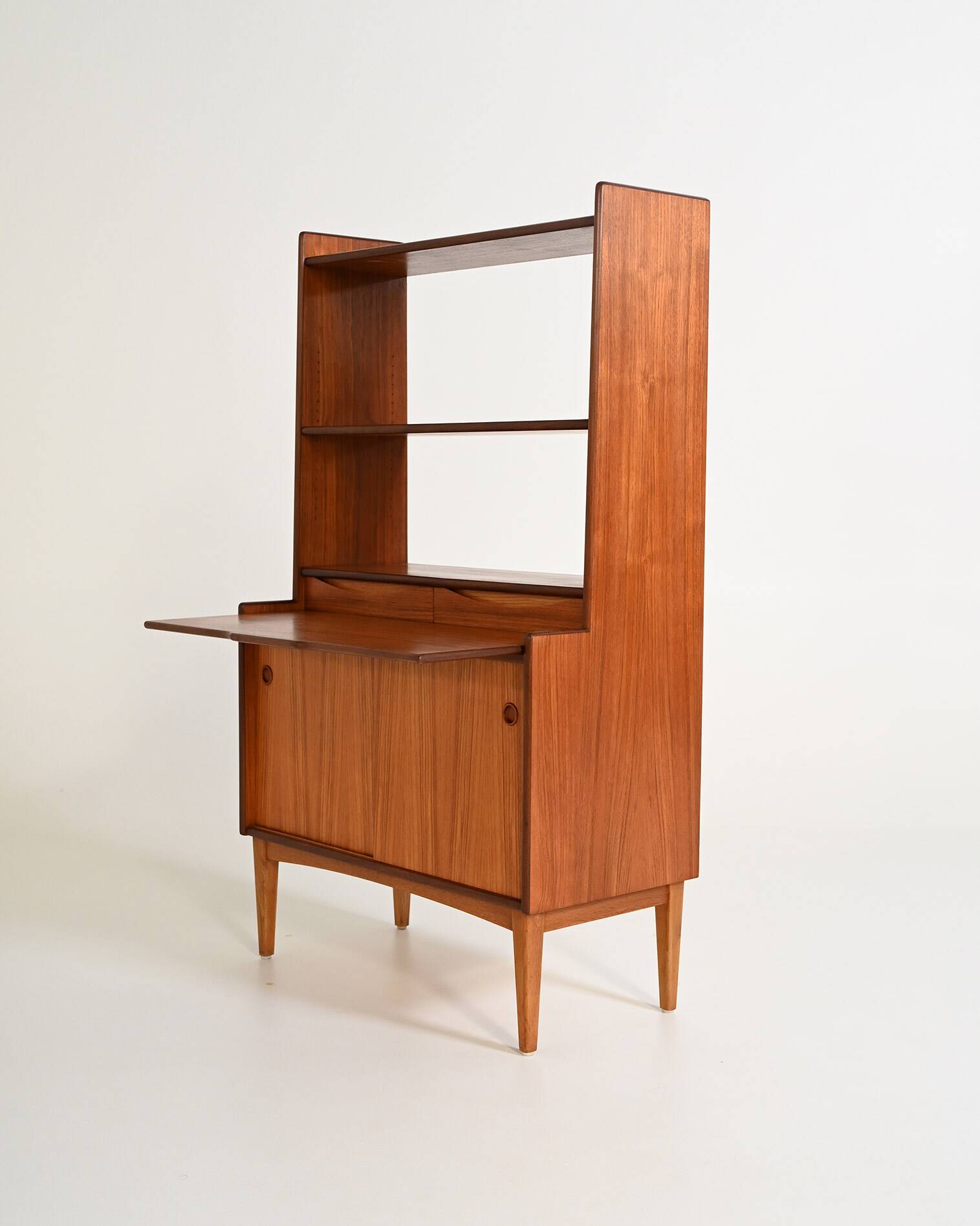 Bookcase with hidden desk by Bräntorps, 1960s