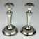 Ianthe silver-plated chandeliers, England, 1950s, set of 2