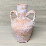 Terracotta amphora vase