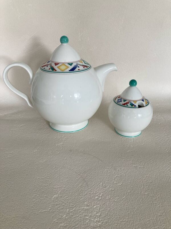 Théière et sucrier  Villeroy et Boch Indian Look