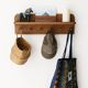 Handcrafted wall coat rack