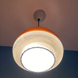 Suspension Space Age orange et blanche