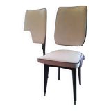 4 vintage chairs in skai