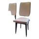 4 vintage chairs in skai