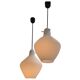 Paire de suspensions scandinave en opaline 1950