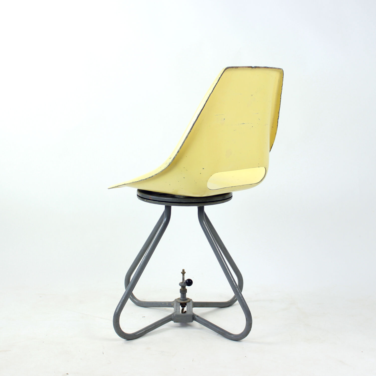 Yellow Tram Chair By Miroslav Navratil For Vertex, 1960s