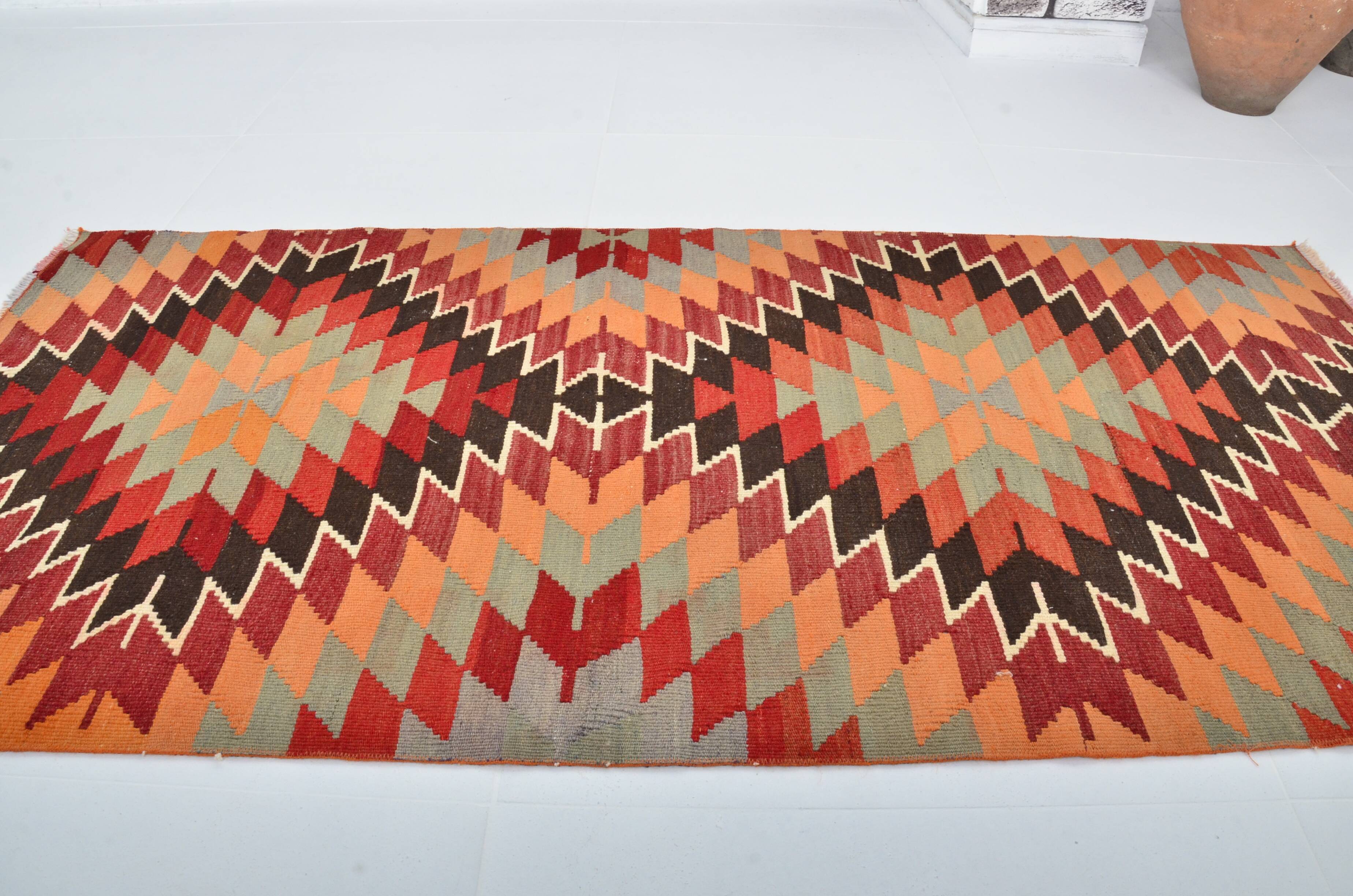 Decorative Oushak Vintage Kilim Rug sku 3409