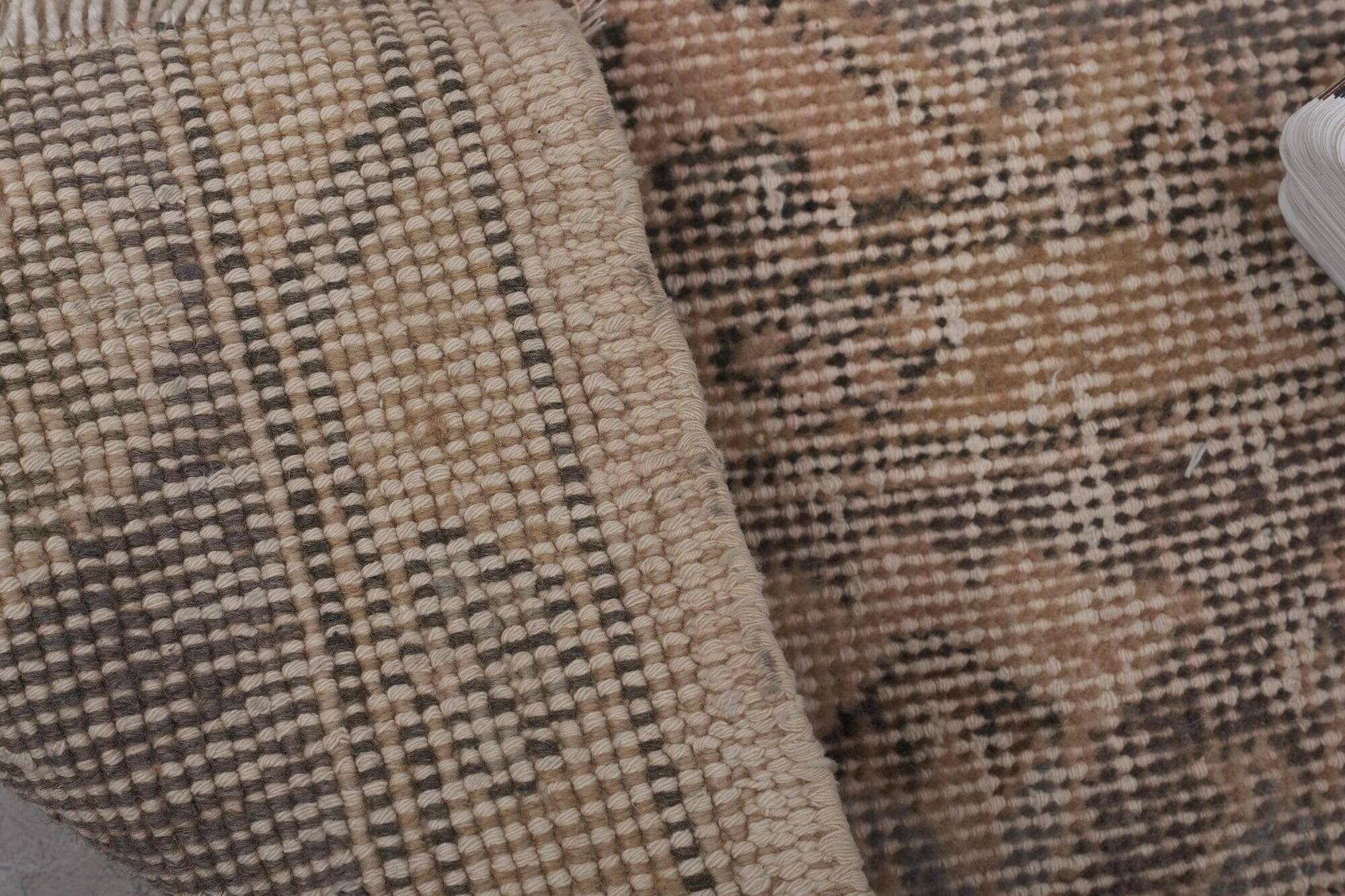 Vintage Turkish hallway rug 63x746 cm