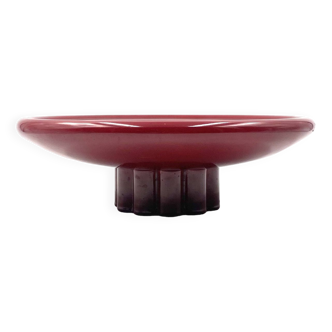 Paul Millet, Modern red vide poche / centerpiece, Sevres France 1930s