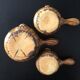 Lot de 3 poêlons vintage