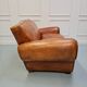 Vintage french leather sofa c1950