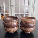 6 bowls in sandstone André Bodin