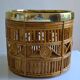 Bamboo and brass basket circa 1960 italy
