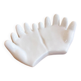 Ceramic catchall in the shape of hands