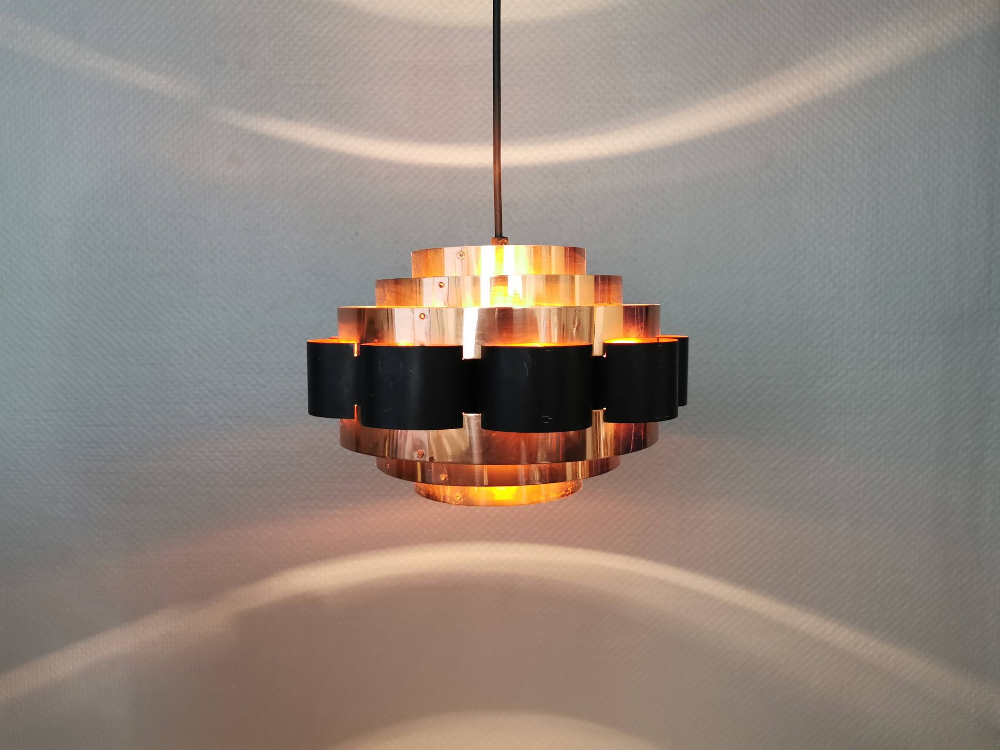 Hanging lamp from 1980s Denmark, by Werner Schou for his own company