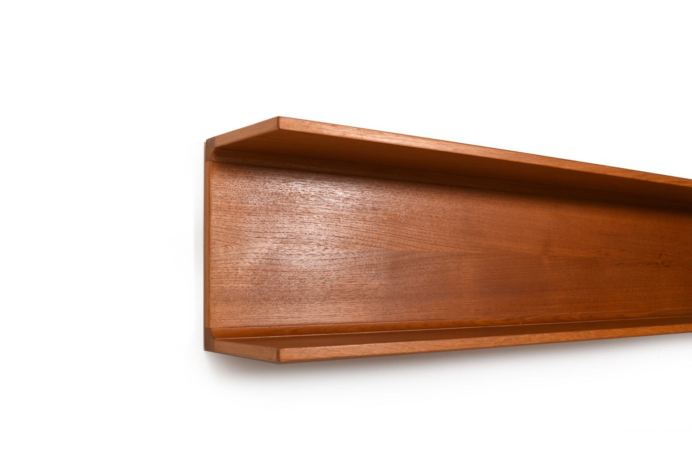Pair teak wall shelves by Pedersen and Hansen 1960s