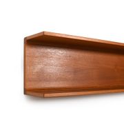 Pair teak wall shelves by Pedersen and Hansen 1960s