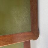Very nice mahogany and green leather desk
