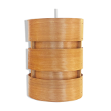 Pine veneer pendant light T355 "Berse" by Hans-Agne Jakobsson for Ellysett AB. Sweden 1960s