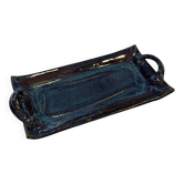 Blue ceramic dish