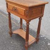 Solid oak art deco console