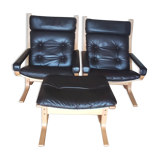 Siesta armchairs + footrest