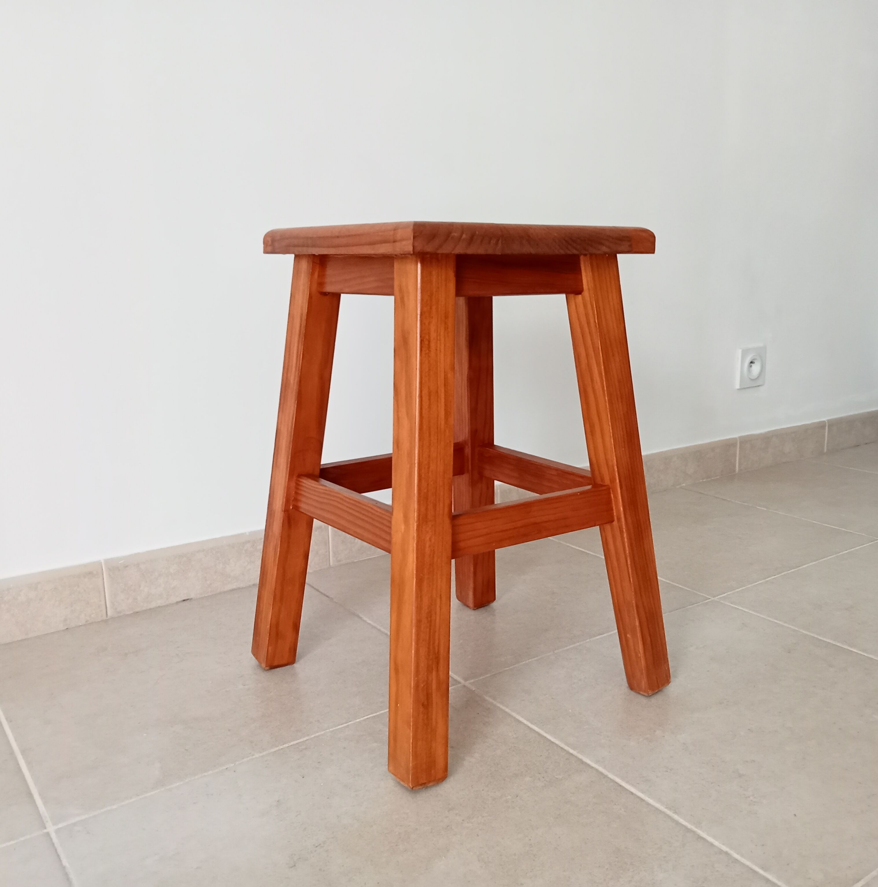 Vintage solid wood stool